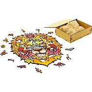 BusyKids Wooden Shaped Puzzle African Lion A4 - Wooden Puzzle