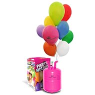 Helium Kit + 50 Balloons and Ribbons - Game Set