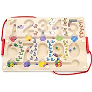 Wooden magnetic labyrinth - numbers - Motor Activity Maze