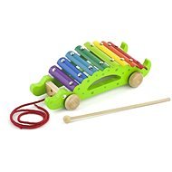 Wooden pulling xylophone - crocodile - Musical Toy
