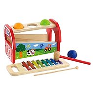Wooden hammer and xylophone - Pounding Toy