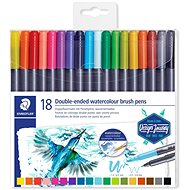 Staedtler Marsgraphic Duo Brushes - Set of 18 - Felt Tip Pens