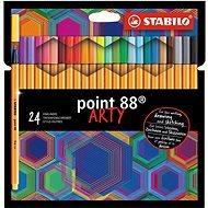 STABILO Point 88 ARTY - Set of 24 Colours - Fineliner Pens
