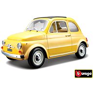 Bburago Fiat 500 F 1965 Yellow - Metal Model
