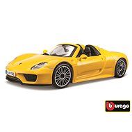 Bburago Porsche 918 Spyder Yellow - Metal Model