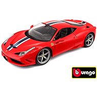 Bburago Ferrari 458 Speciale Ferrari Race&Play Red - Metal Model