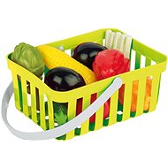 Androni Shopping Basket with Vegetables - 10 pieces, Green - Toy Shopping Cart