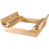 Sandpit with deck and benches 120 - Sandpit