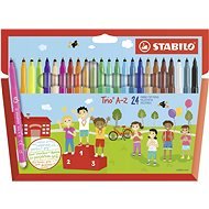 STABILO Trio A-Z 24 Colours - Felt Tip Pens