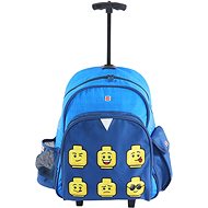Backpack on Wheels LEGO Faces Blue - Trolley - School Backpack