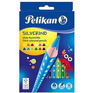 Pelikan Silverino Thick 12 Colours - Coloured Pencils