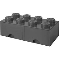 LEGO storage box 8 with drawers - dark gray - Storage Box