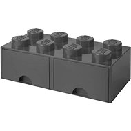 LEGO storage box 8 with drawers - dark gray - Storage Box
