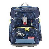 School briefcase e-SPACE-5-piece set, Step by Step with electronically adjustable lumbar, Space - School Set