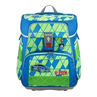 SPACE school briefcase for first-graders - 5-piece set, Step by Step NEON Police, AGR certificate - School Set