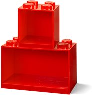 LEGO Brick Hanging Shelves, Set of 2 - Red - Shelf