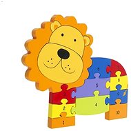 Puzzle with numbers -Lev - Wooden Puzzle