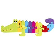 Puzzle with Numbers - Crocodile - Wooden Puzzle