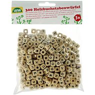Wooden letters, alphabet 300 pcs - Beads