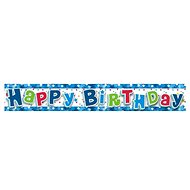 Happy Birthday banner, blue - Party Accessories