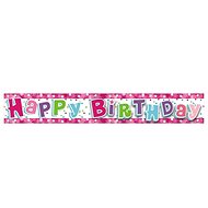 Happy Birthday banner, pink - Party Accessories