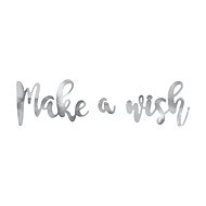 Banner Make a Wish, silver - Party Accessories