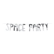 Space Party banner, blue-green - Party Accessories
