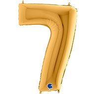 Foil Balloon, 102cm, Number "7", Gold - Balloons