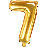 Foil balloon, 35cm, number "7", gold - Balloons