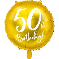 Foil balloon, 45cm, 50th Birthday, gold - Balloons