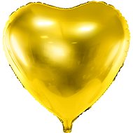 Foil Balloon, 61cm, Heart, Gold - Balloons