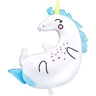 Foil balloon, 70x75cm, Unicorn, sleeping - Balloons