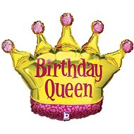 Foil Balloon, 91m, Birthday Queen - Balloons