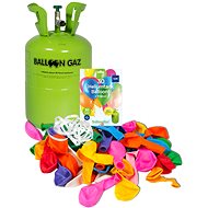 Helium for 30 balloons, disposable container including balloons - Helium Balloons
