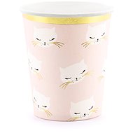 Paper cups, 0,2l, cat design, 6pcs - Drinking Cup