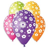 Inflatable Balloons, 30cm, Flowers, Mixed Colours, 5pcs - Balloons