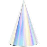 Party paper caps, pearl, 6pcs - Party Hats