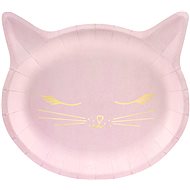 Paper plates, 22x20cm, cat, 6pcs - Plate