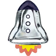 Paper plates, 22x30cm, Space, rocket, 6pcs - Plate