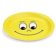 Wimex Smile Paper Plate, 23cm diameter - 10 pieces - Set of Plates