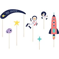 Grooving cake decoration, Space, mix, 7pcs - Cake Decoration