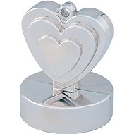 Balloon Weights, Heart, Silver - Balloons