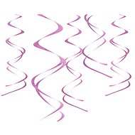 Hanging decoration, spirals, pink, 5 pcs - Party Accessories