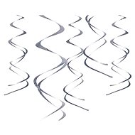 Hanging decoration, spirals, silver, 5 pcs - Party Accessories