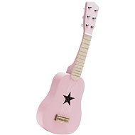 Pink Wooden Guitar - Musical Toy