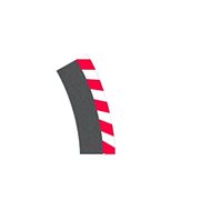 Carrera EVO/D132/D124 - 20564 Outside Curb for Bend 1/30 - Slot Car Track Accessory