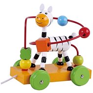 Wooden Riding Interactive Toy Zebra - Wooden Toy
