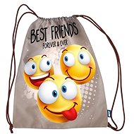 Slippers bag Smile 30x39cm - Drawstring Bag
