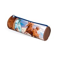 Cylindrical case Horses - School Case