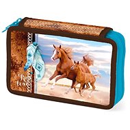 Pencil Case 2P Horses (No Content) - Pencil Case